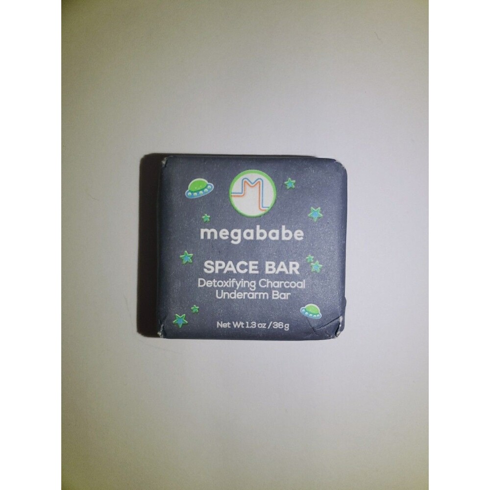 Megababe Space Bar Detoxifying Charcoal Underarm Bar 1.3oz / 36g NWOB